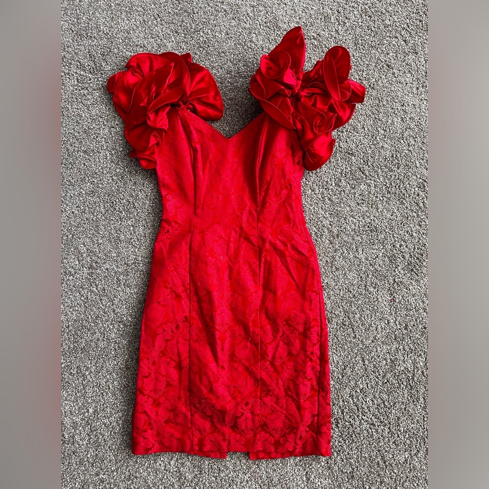 Zum Zum  Vibrant Red Mini Dress